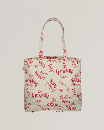 Τσάντα Tote Canvas Με Μοτίβο Text (Outlet) GANT